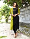 PRIYAL BROWN ORANGE AND BLACK KURTI