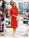 RED CHECK KURTI