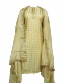 DARK YELLOW COLOR LADIES SUIT WITH MUKESH WORK