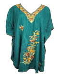 Aari workGreen kaftan for women