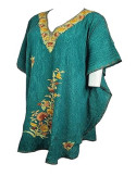 Aari workGreen kaftan for women