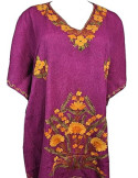 Kaftan Purple aari work for women