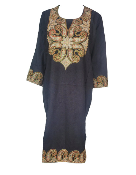 Pheran with sozni embroidery for women