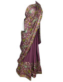 Aari work saree with blouse for women