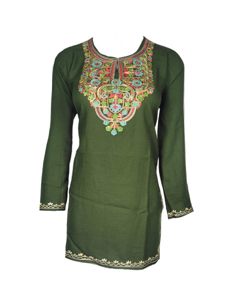 Aari work kurti or top for women