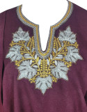 Woolen pheran set with tilla embroidery