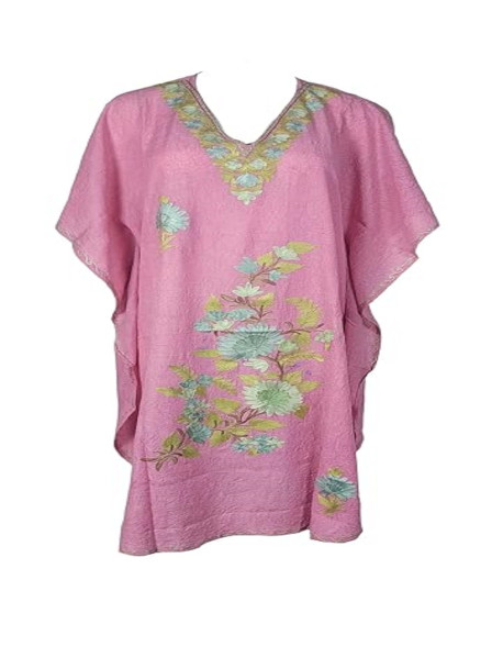 Kaftan with Aari Work, Traditional Embroidered Style, Women's Ethnic Wear