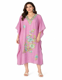 Kaftan with Aari Work, Traditional Embroidered Style, Women's Ethnic Wear