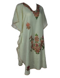 Aari Work Kaftan, Traditional Embroidered Style, Women's Ethnic Wear