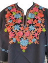 Poncho cape shawl with Aari Work for women, traditional kashmiri hand aari embroidered cashmillion poncho