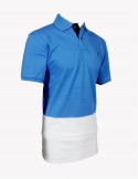 ZOCK BLUE AND WHITE POLO T SHIRT