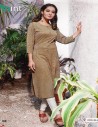 MINT BROWN ORANGE KURTI