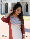 DAISY DARK BROWN RED KURTI